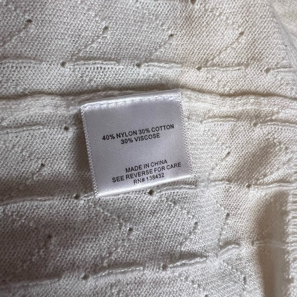 ModCloth Chosen Polo Short Sleeve Sweater in Ivory - Picture 5 of 6